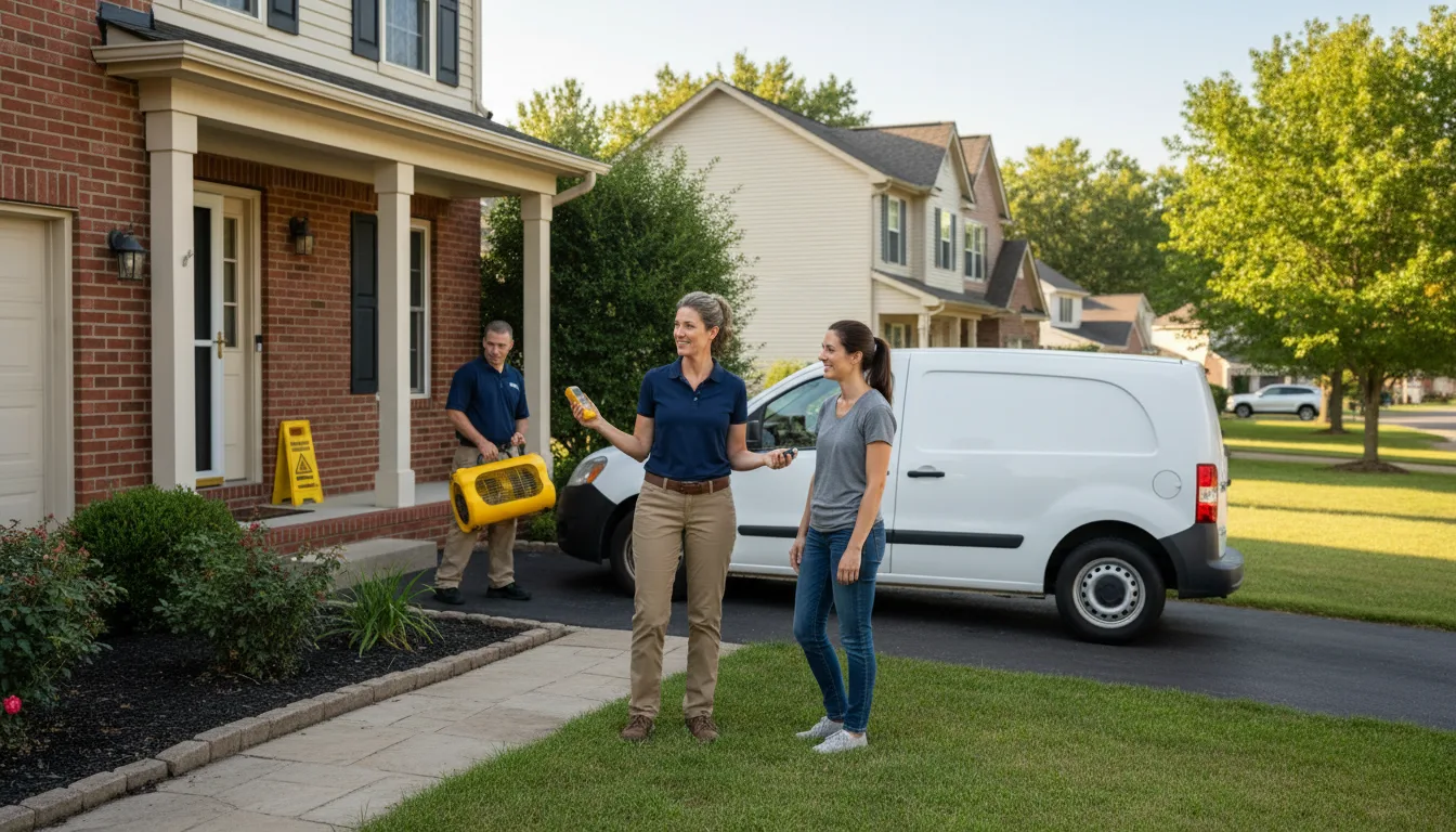 Residential water damage restoration in Ringwood, IL
